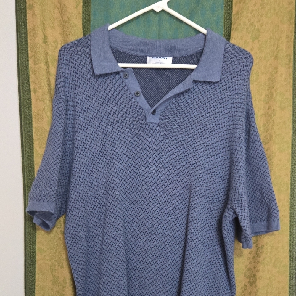 Old Navy Blue Knit Polo